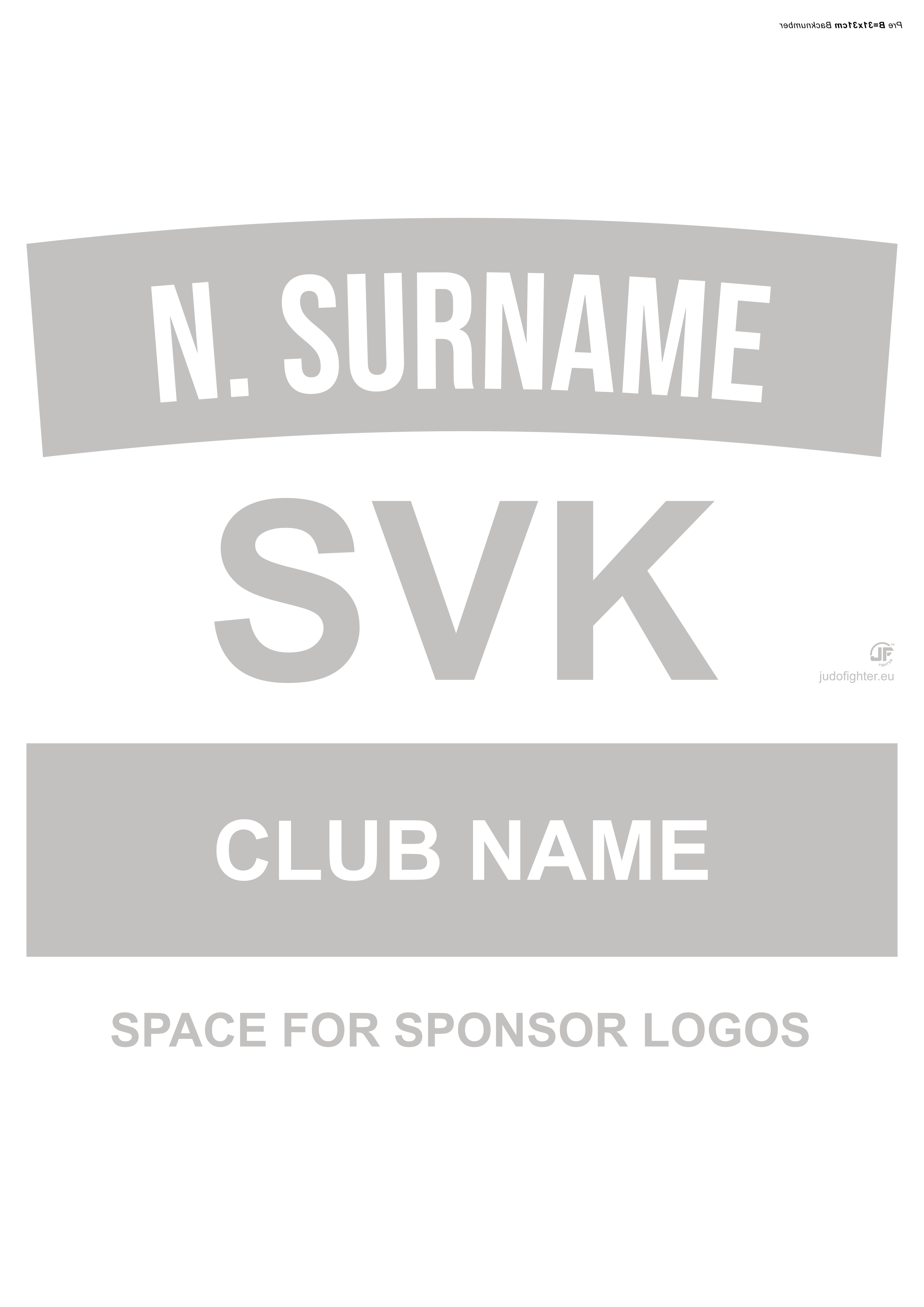 Custom Club Backnumber