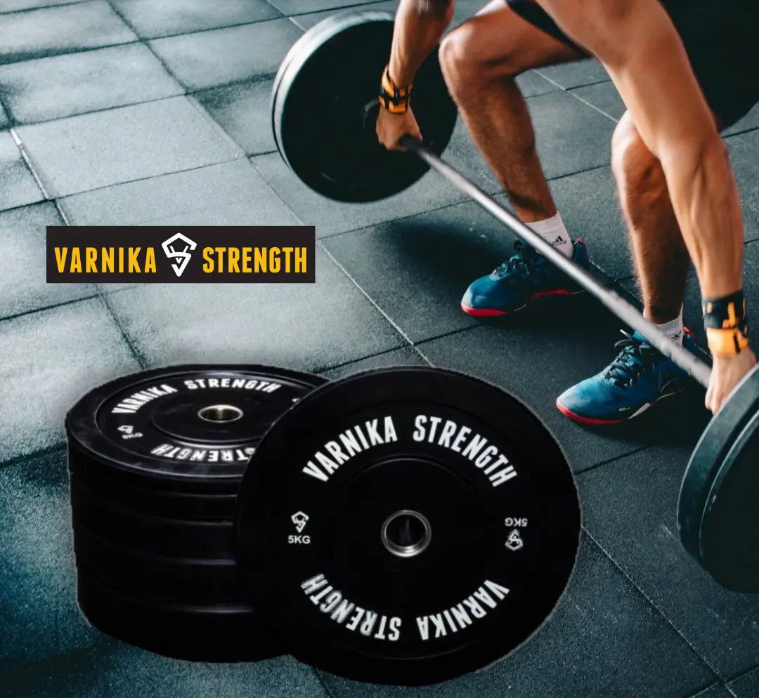 Varnika Strength Standard Bumper Plate – Olympic Weight Plate Set 5–25 kg (5 Pairs / 150 kg)