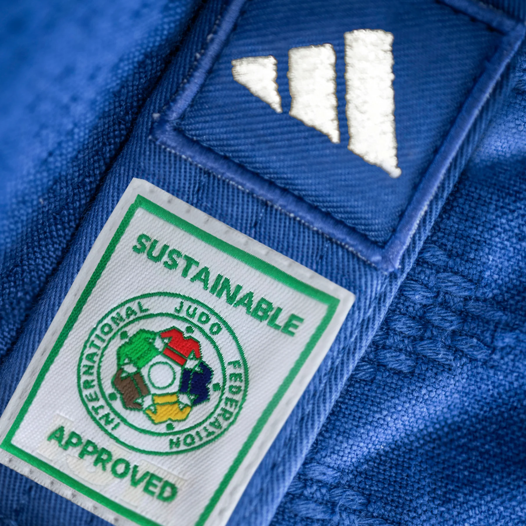 Adidas Champion III-1 Judogi – IJF Approved – Blue<br> <span style="display:block; text-align:center;">Slim Fit</span> - Image 4
