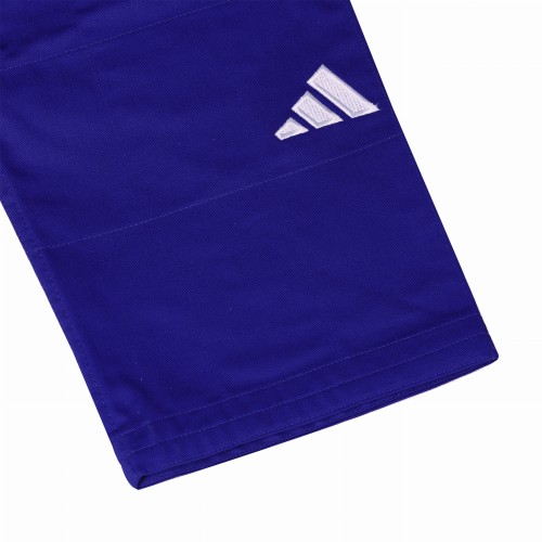 Adidas Champion III-2 Judogi – IJF Green Label - Blue<br> <span style="display:block; text-align:center;">Regular Fit</span> - Image 9