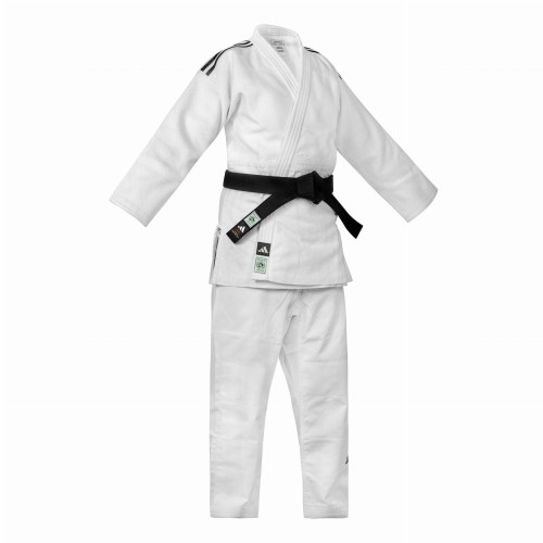 Adidas Champion III-2 Judogi – IJF Green Label – White<br> <span style="display:block; text-align:center;">Regular Fit</span> - Image 2