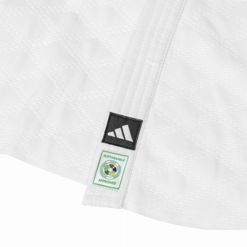 Adidas Champion III-2 Judogi – IJF Green Label – White<br> <span style="display:block; text-align:center;">Regular Fit</span> - Image 6