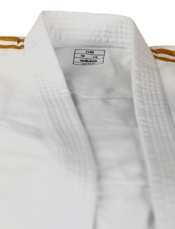Adidas Club Judogi – Gold Stripes - Image 4