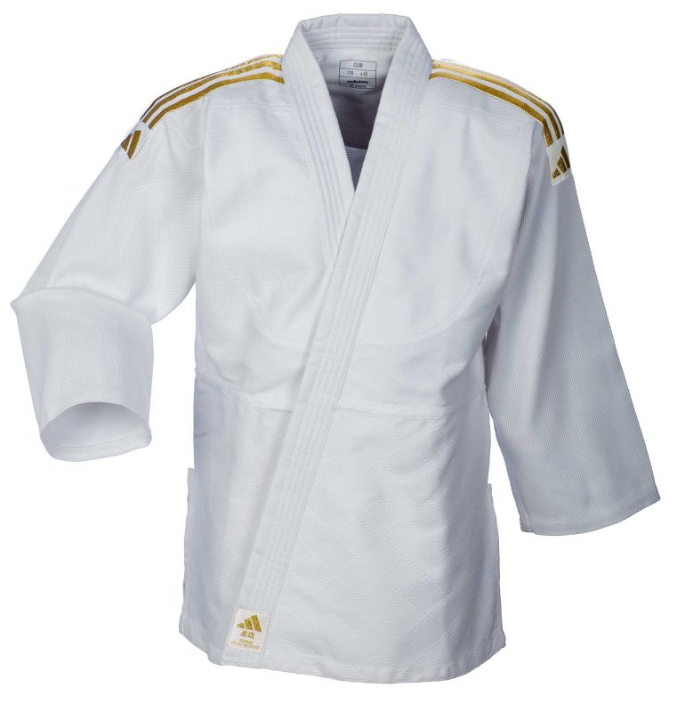 Adidas Club Judogi – Gold Stripes - Image 2